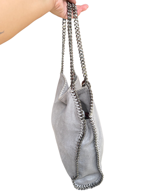 Stella McCartney Falabella silver chain tote