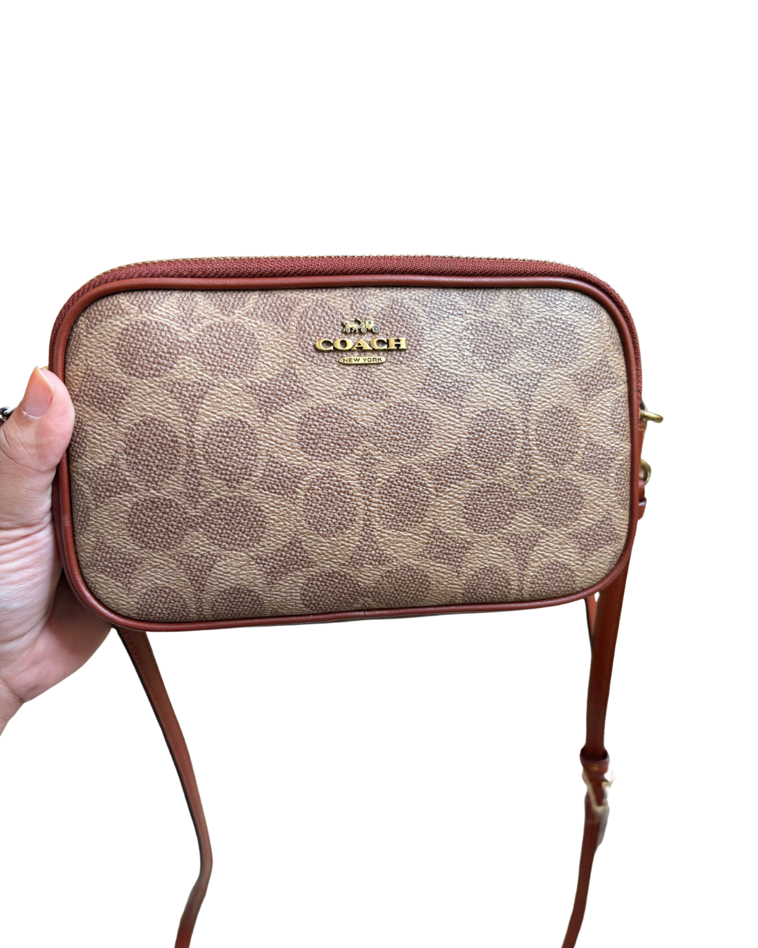 Coach Double Zip Crossbody Bag