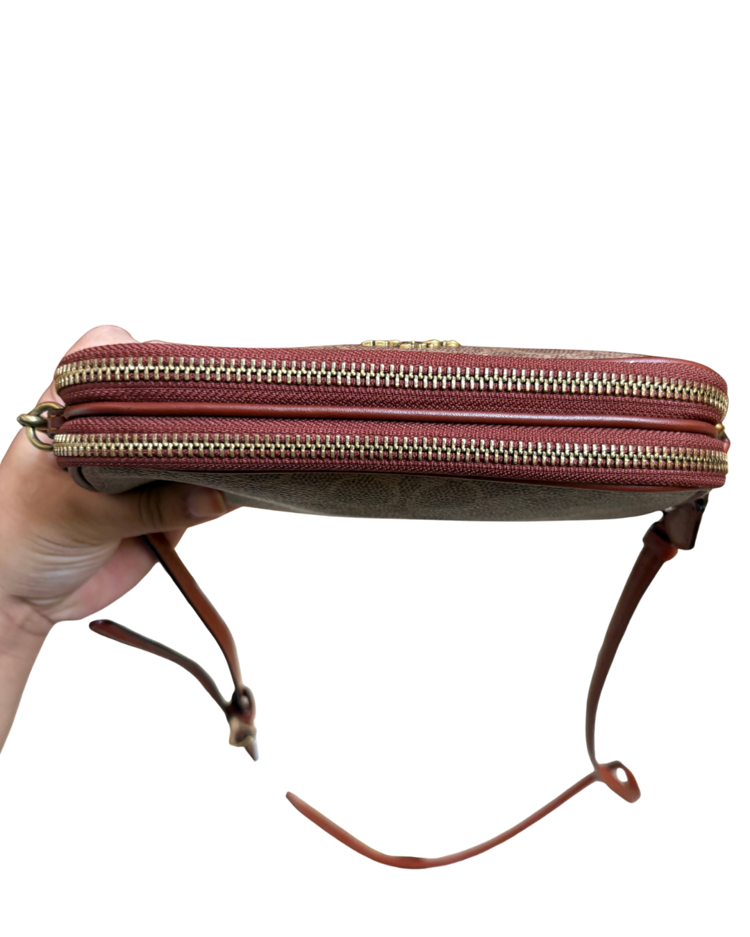 Coach Double Zip Crossbody Bag