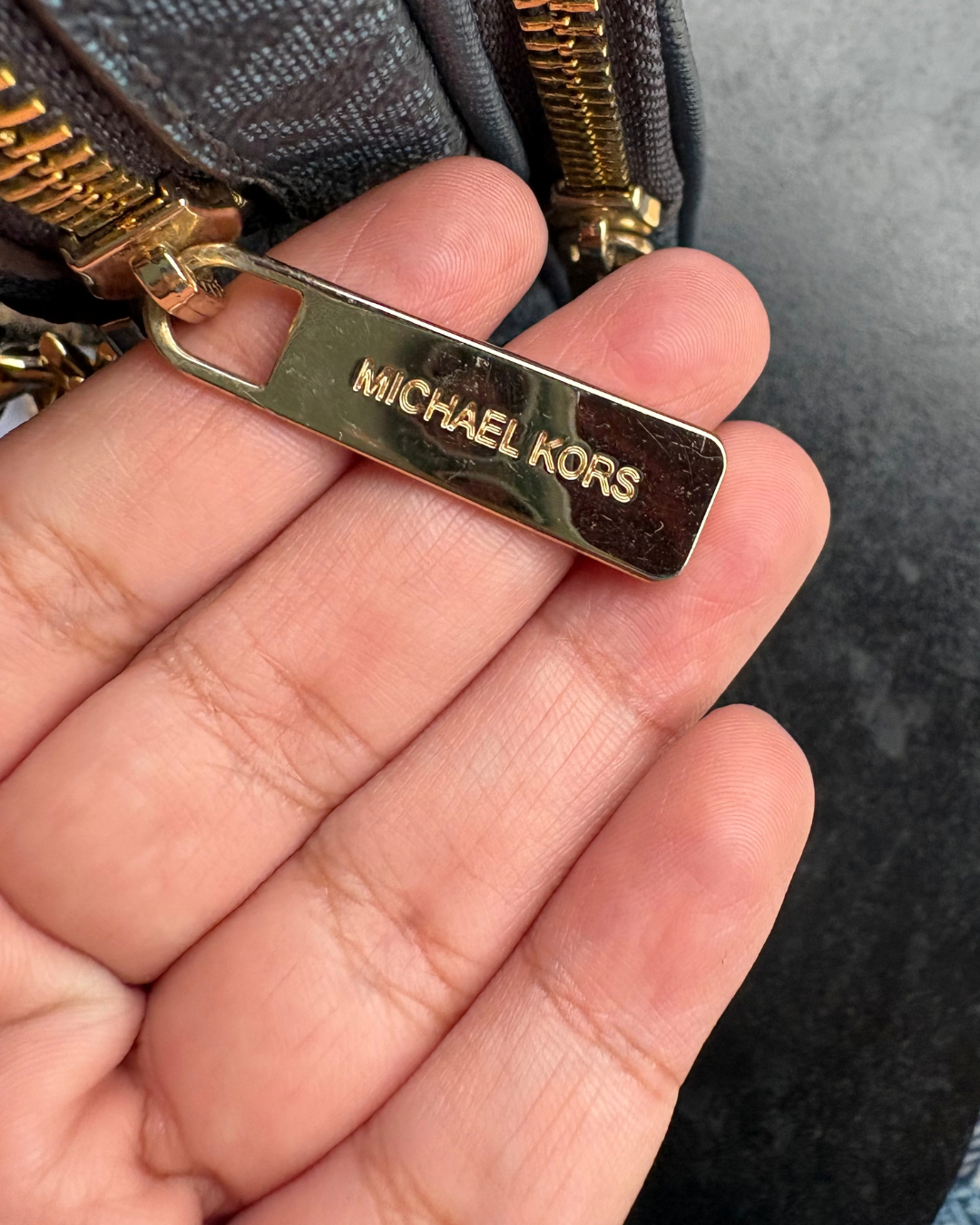 Michael Kors Jet Set Travel Signature Logo Crossbody Bag