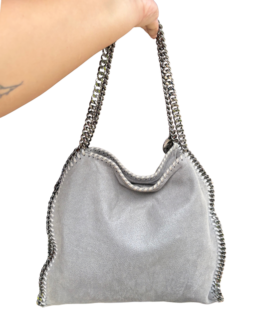 Stella McCartney Falabella silver chain tote
