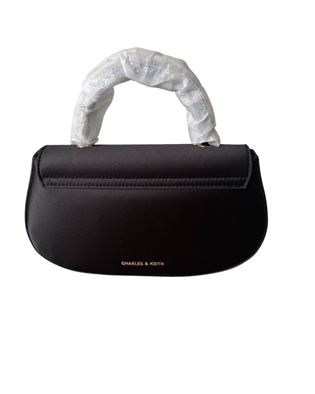 Charles and Keith Eilian Braided Top Handle Bag - Black